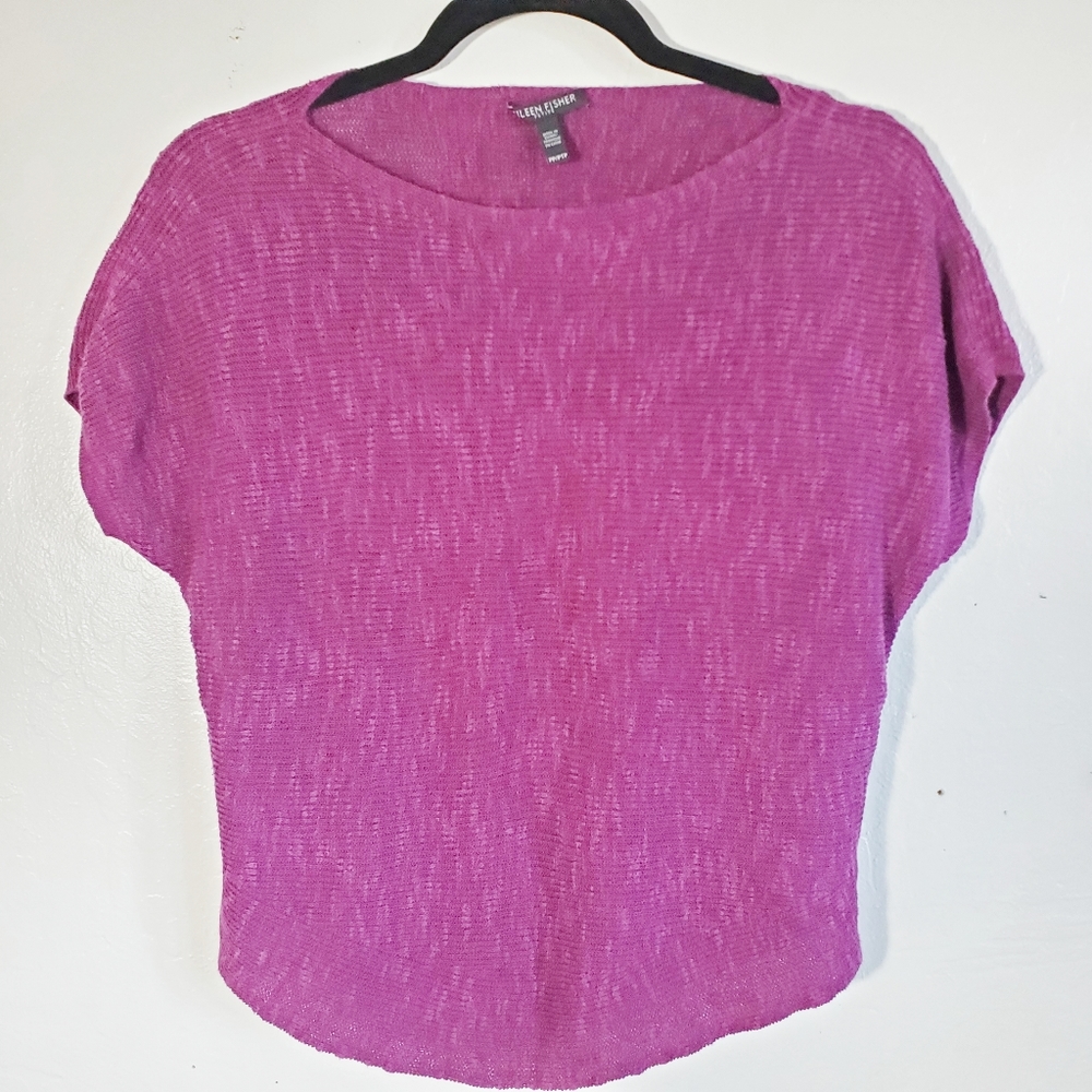 5/$20 Eileen Fisher sweater top purple PP